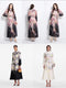 Premium Cotton Floral Dresses with Belt